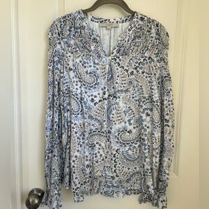 LOFT Floral Paisley Blouse